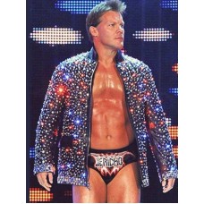 WWE Chris Jericho Sparkle Light Up Leather Jacket